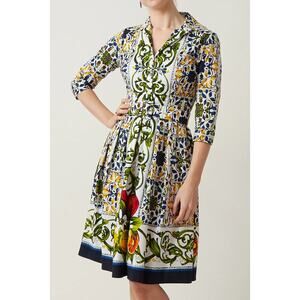 New Samantha Sung Audrey Toile D'Italie Dress, Size 14 (RETAILS for $1,169)